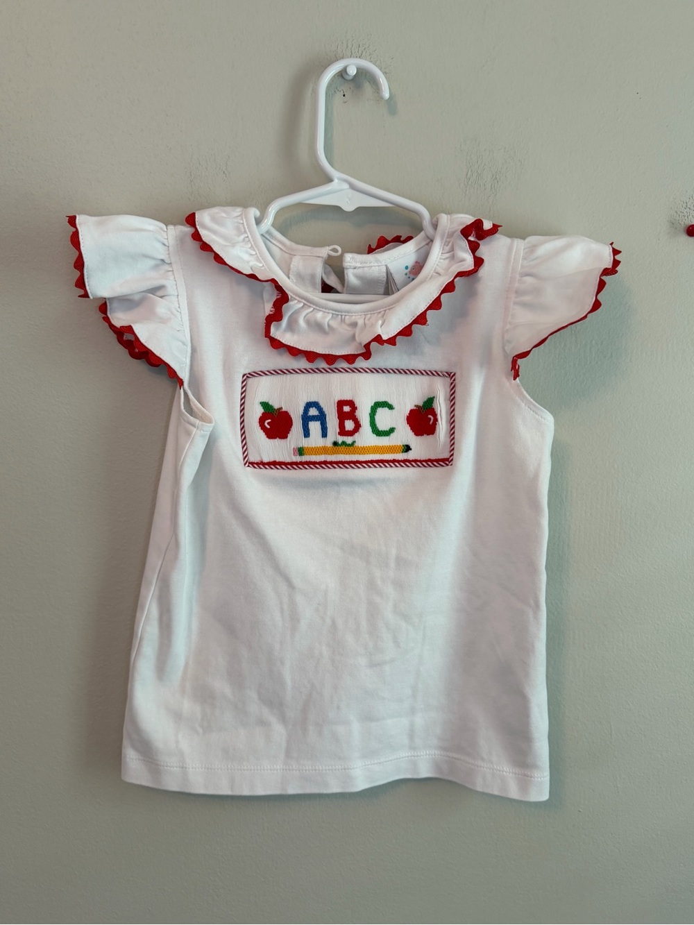 Stitchy Fish Smocked ABC Shirt